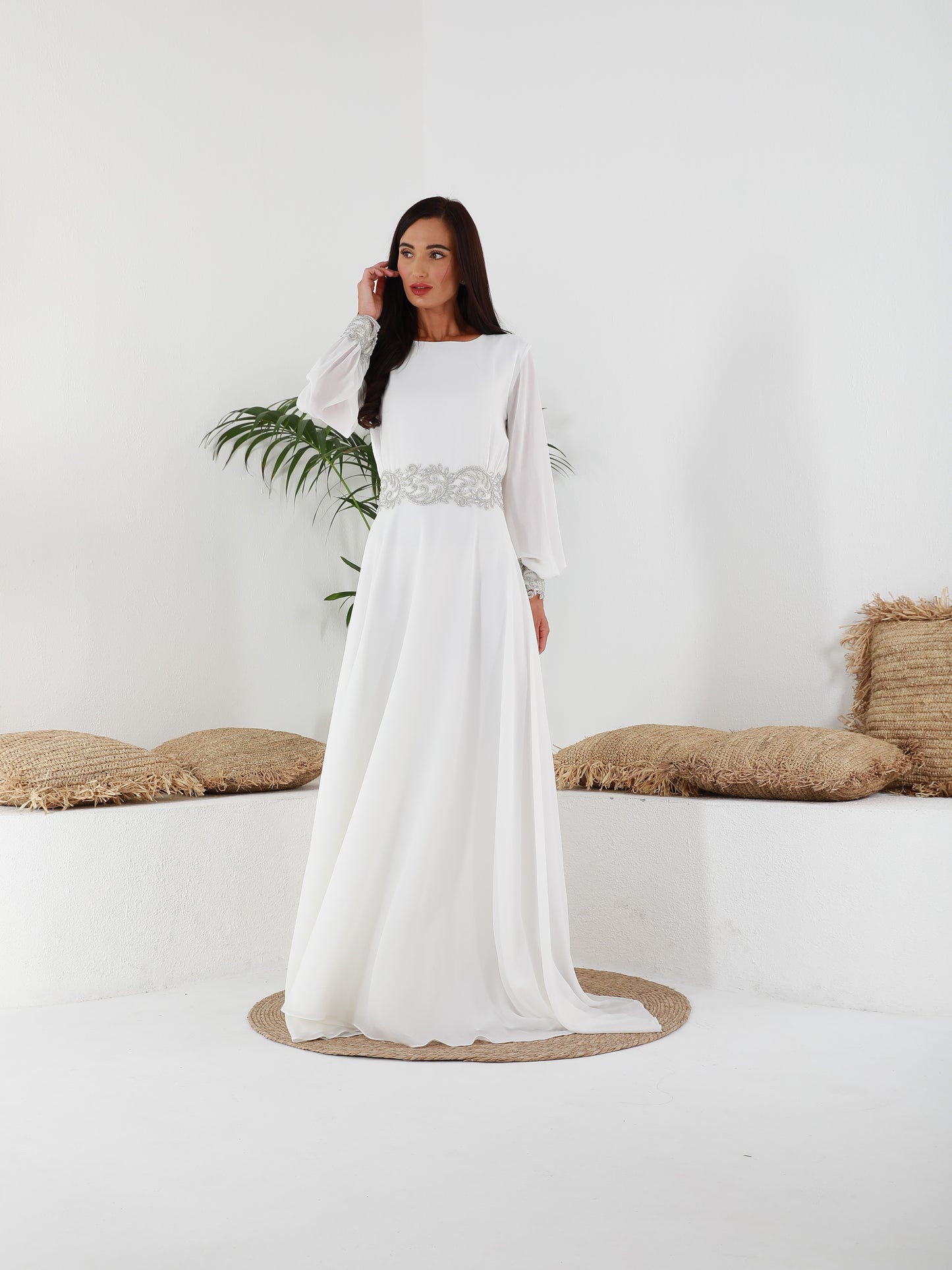 White Swan Abaya