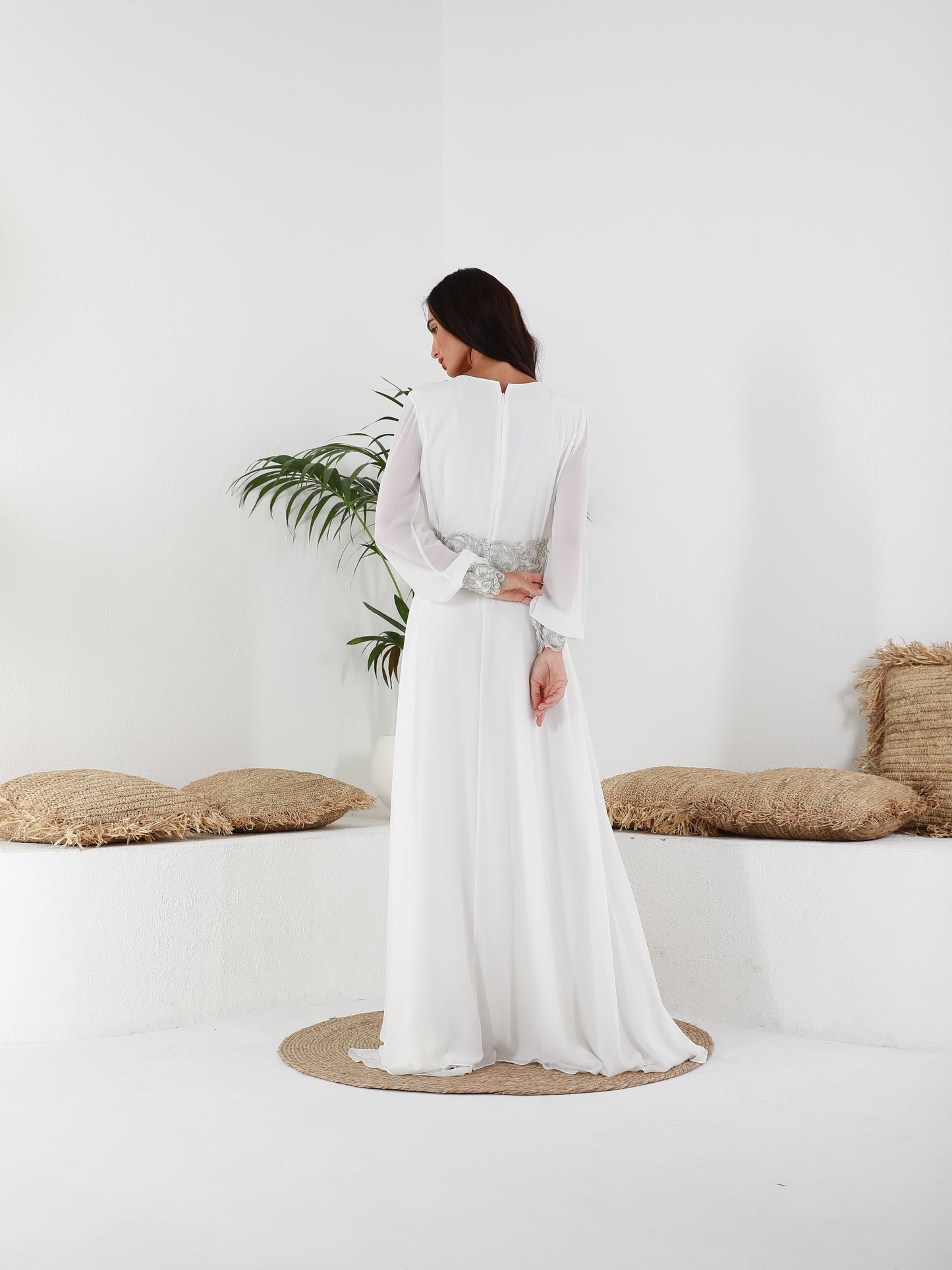 White Swan Abaya