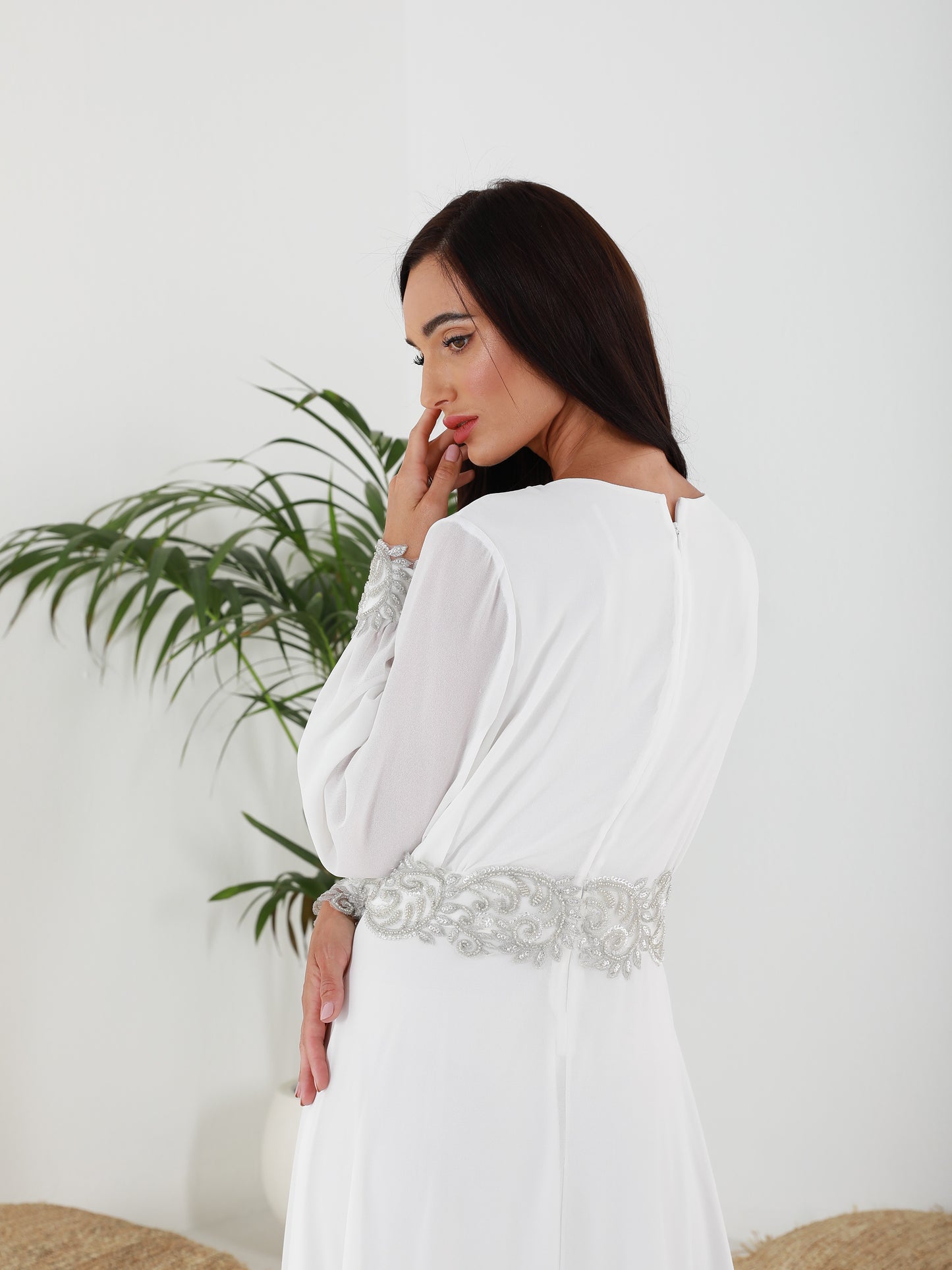 White Swan Abaya