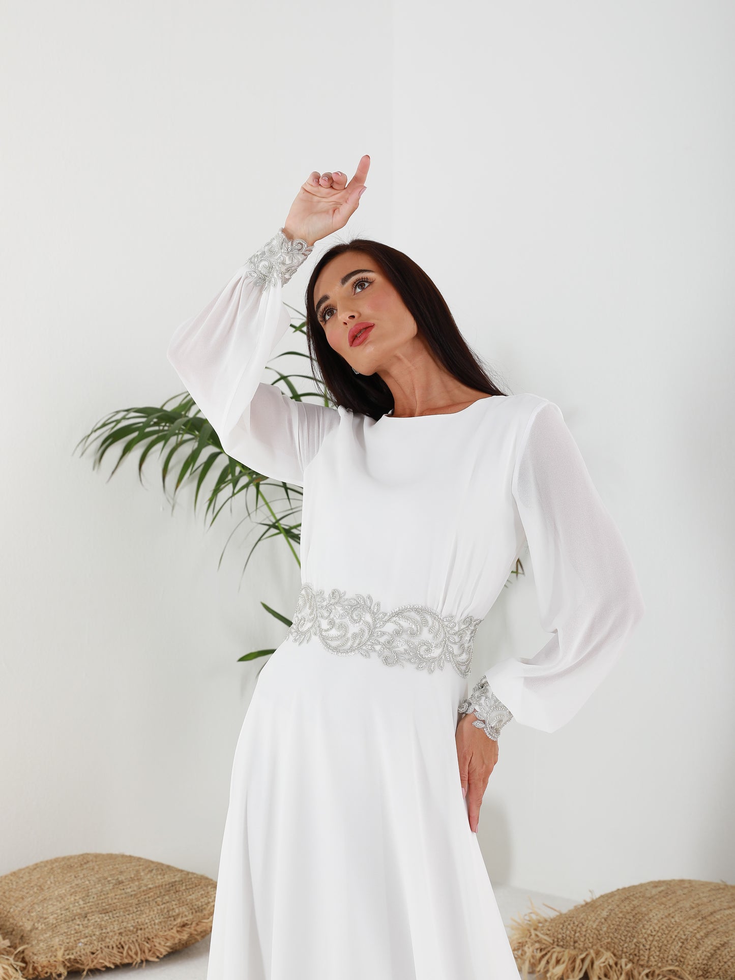 White Swan Abaya