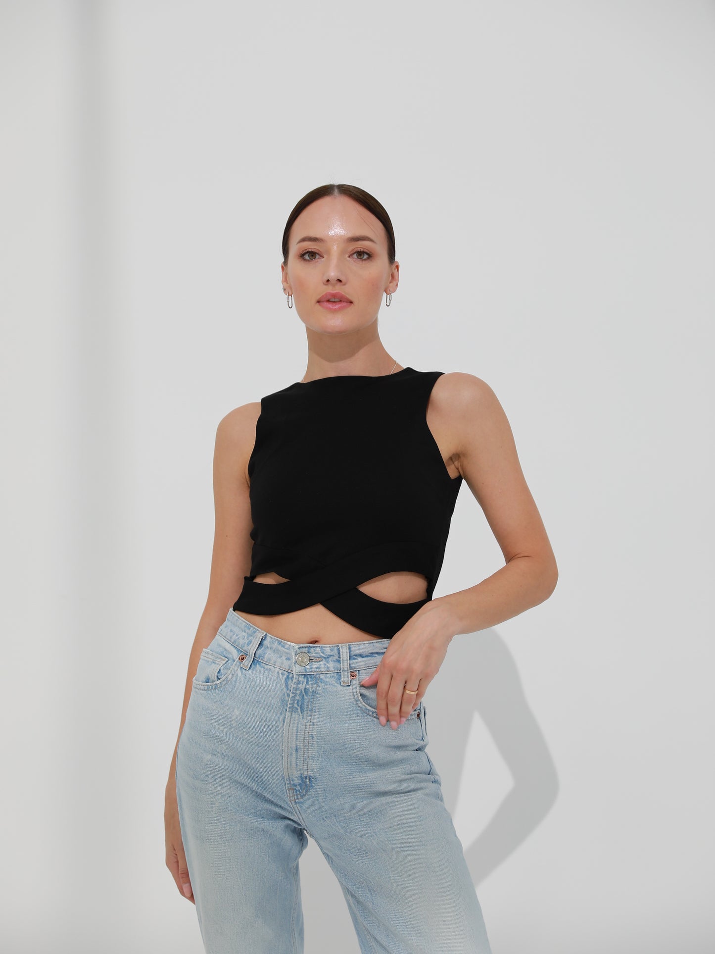 Criss-Crossed Crop Top