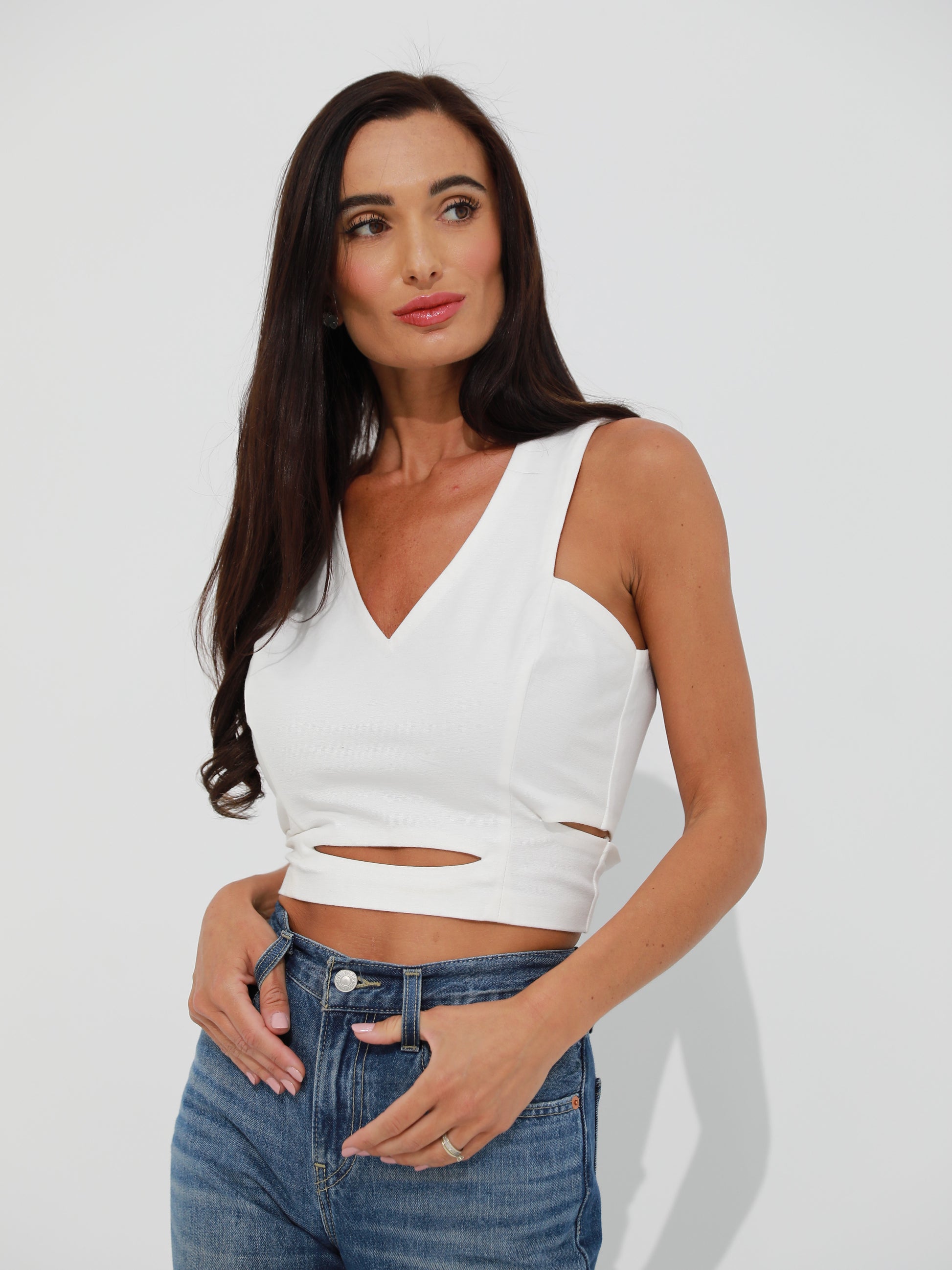 crop white top